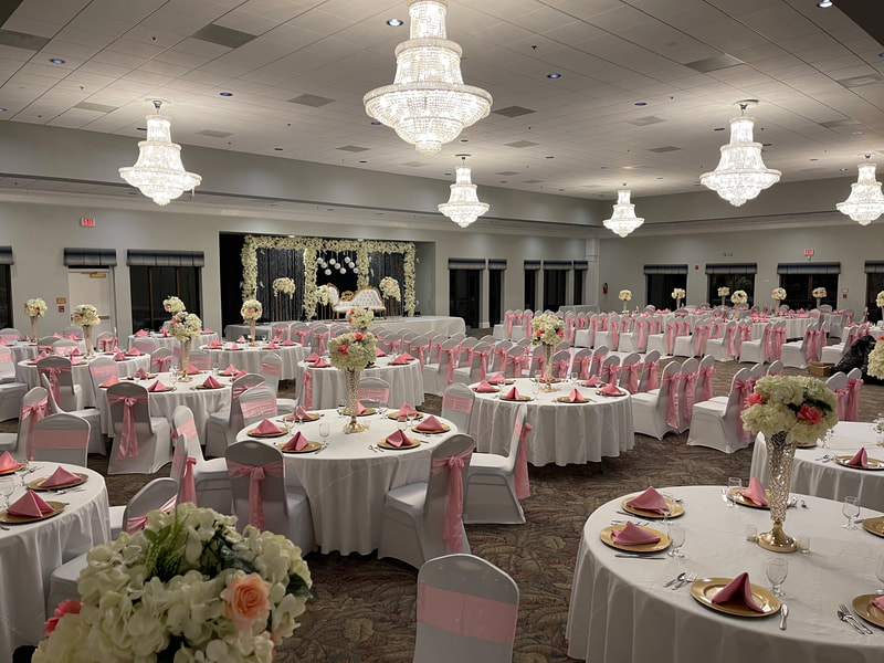 Ceremony, reception, cocktail area included in beautiful Potomac Maryland 