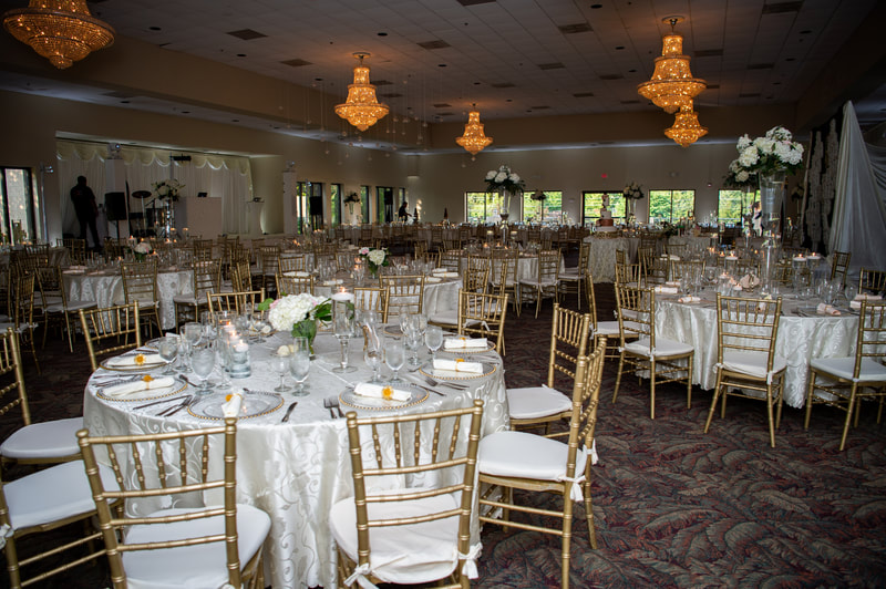 Tables and chairs included in wedding venue near Washington DC